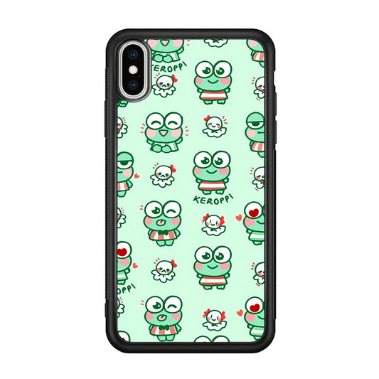 Keroppi Cute Expression iPhone X Case