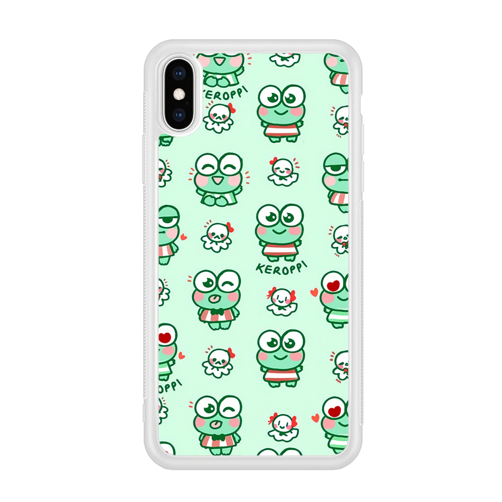 Keroppi Cute Expression iPhone X Case