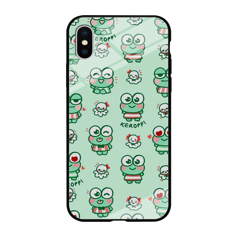 Keroppi Cute Expression iPhone Xs Max Case