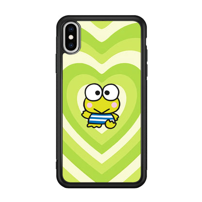 Keroppi Love Pattern iPhone Xs Max Case