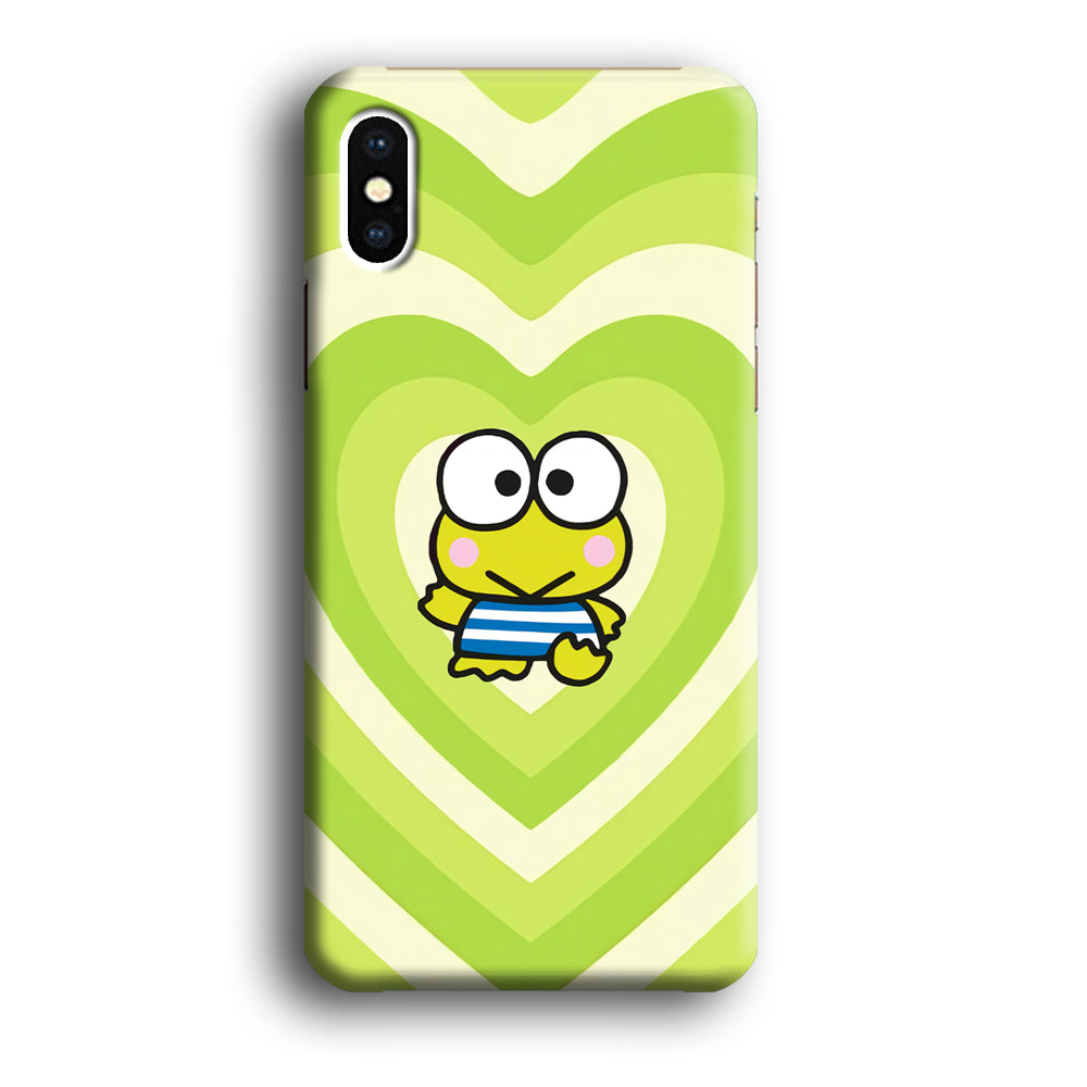 Keroppi Love Pattern iPhone X Case