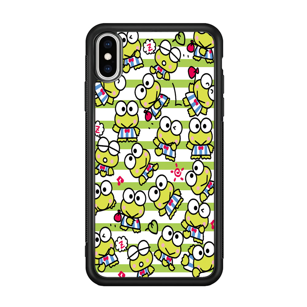 Keroppi Stripe iPhone Xs Max Case