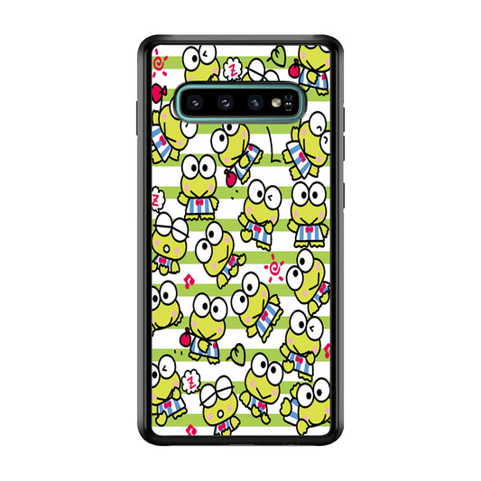 Keroppi Stripe Samsung Galaxy S10 Case