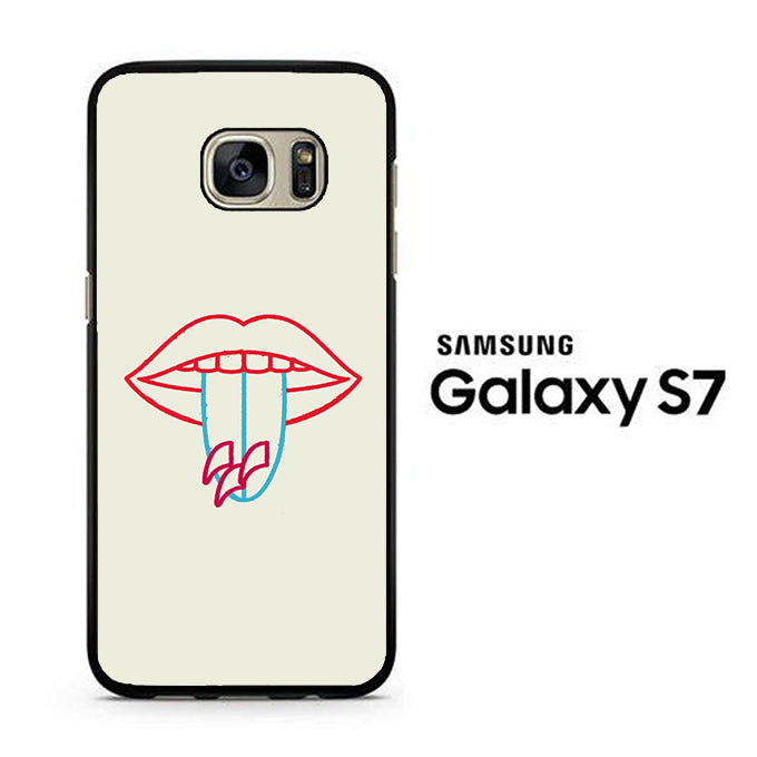 Lip Tongue Surfing Board Samsung Galaxy S7 Case