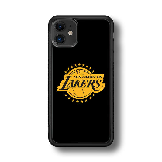 Los Angeles Lakers Black Logo iPhone 11 Case