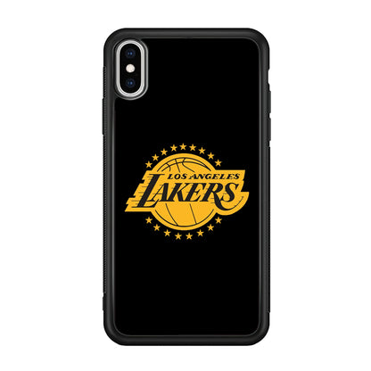 Los Angeles Lakers Black Logo iPhone Xs Max Case