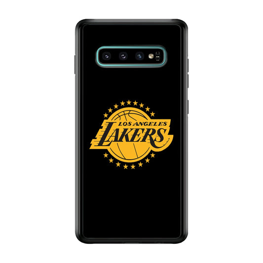 Los Angeles Lakers Black Logo Samsung Galaxy S10 Plus Case