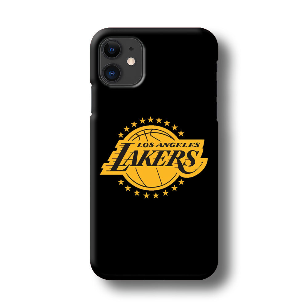 Los Angeles Lakers Black Logo iPhone 11 Case