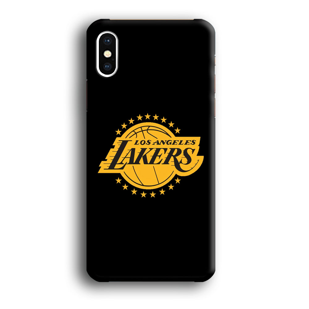 Los Angeles Lakers Black Logo iPhone Xs Max Case