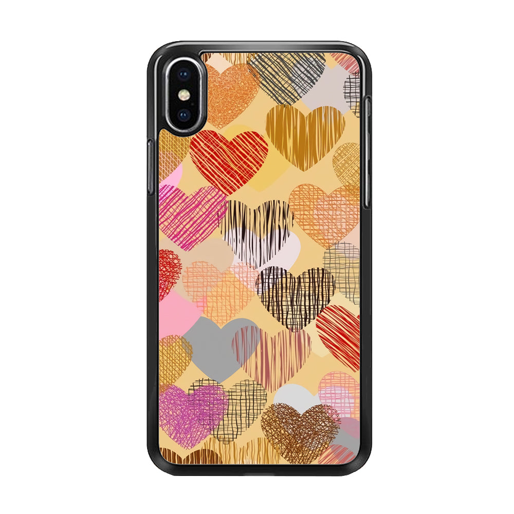 Love Aesthetic Soft Colour iPhone X Case
