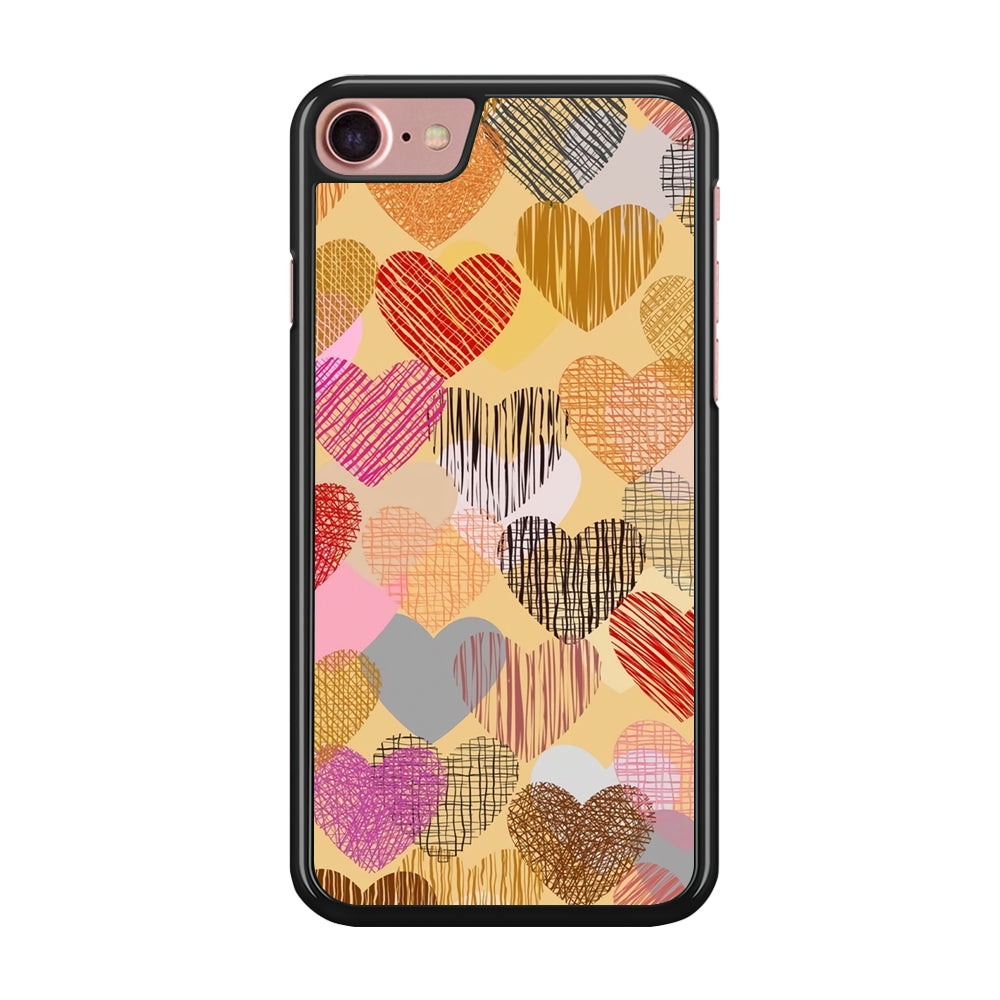 Love Aesthetic Soft Colour iPhone 7 Case
