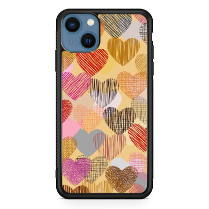 Love Aesthetic Soft Colour iPhone 13 Case