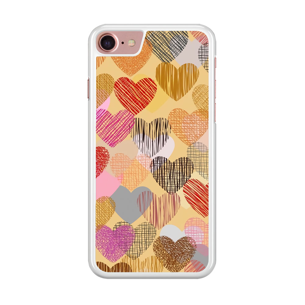 Love Aesthetic Soft Colour iPhone 7 Case