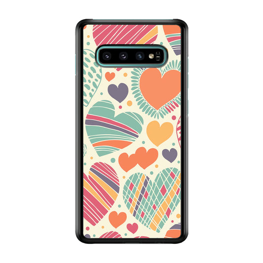 Love Cute White Samsung Galaxy S10 Plus Case