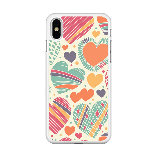 Love Cute White iPhone Xs Max Case