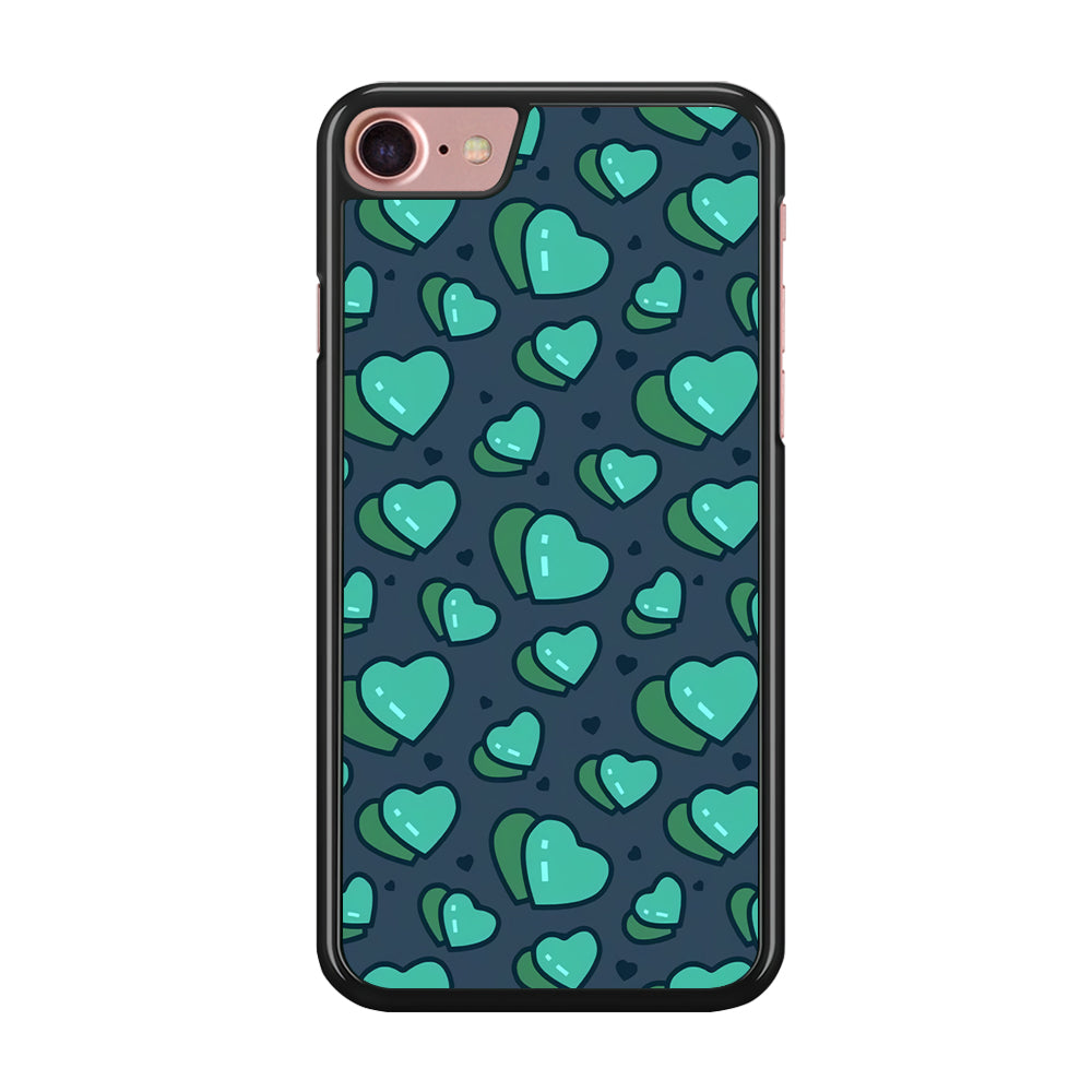 Love Green Doodle iPhone 7 Case
