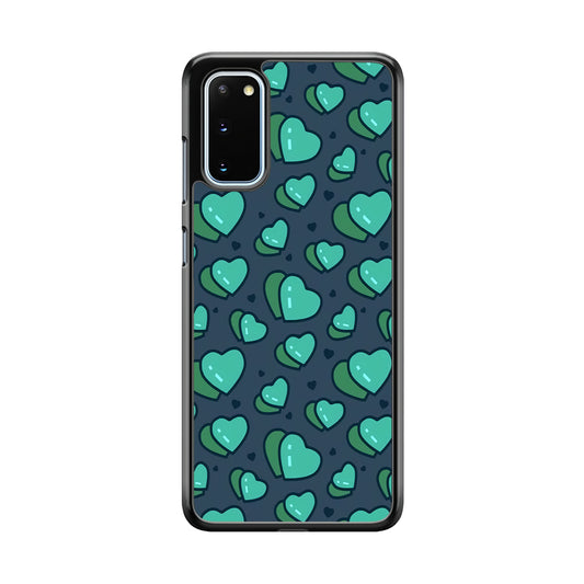 Love Green Doodle Samsung Galaxy S20 Case