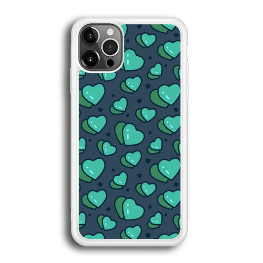 Love Green Doodle iPhone 12 Pro Max Case
