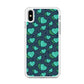 Love Green Doodle iPhone X Case