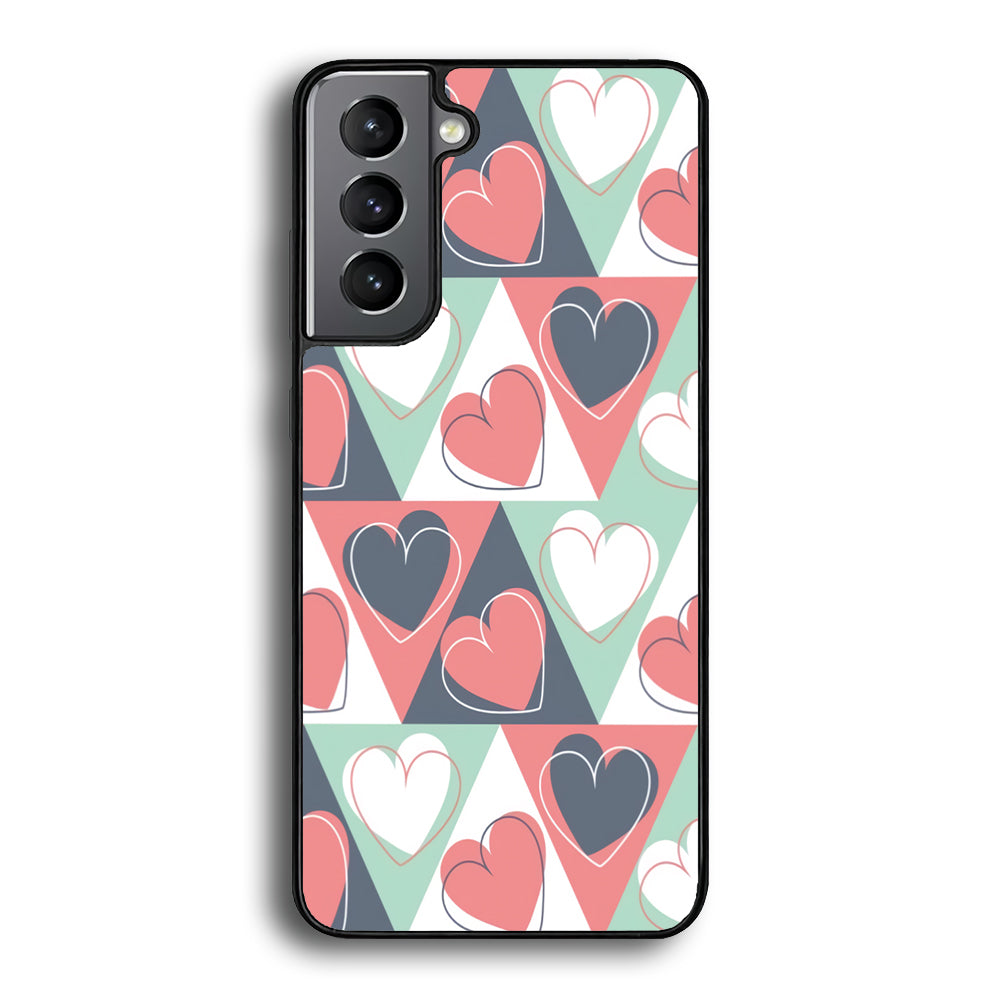 Love Triangle Doodle Samsung Galaxy S21 Plus Case - Ezzystore