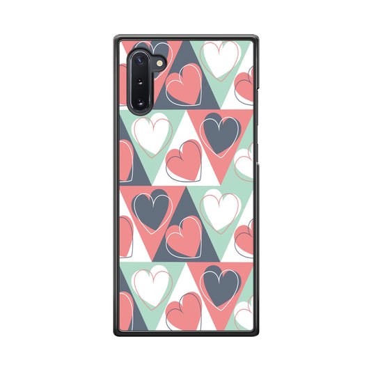 Love Triangle Doodle Samsung Galaxy Note 10 Case