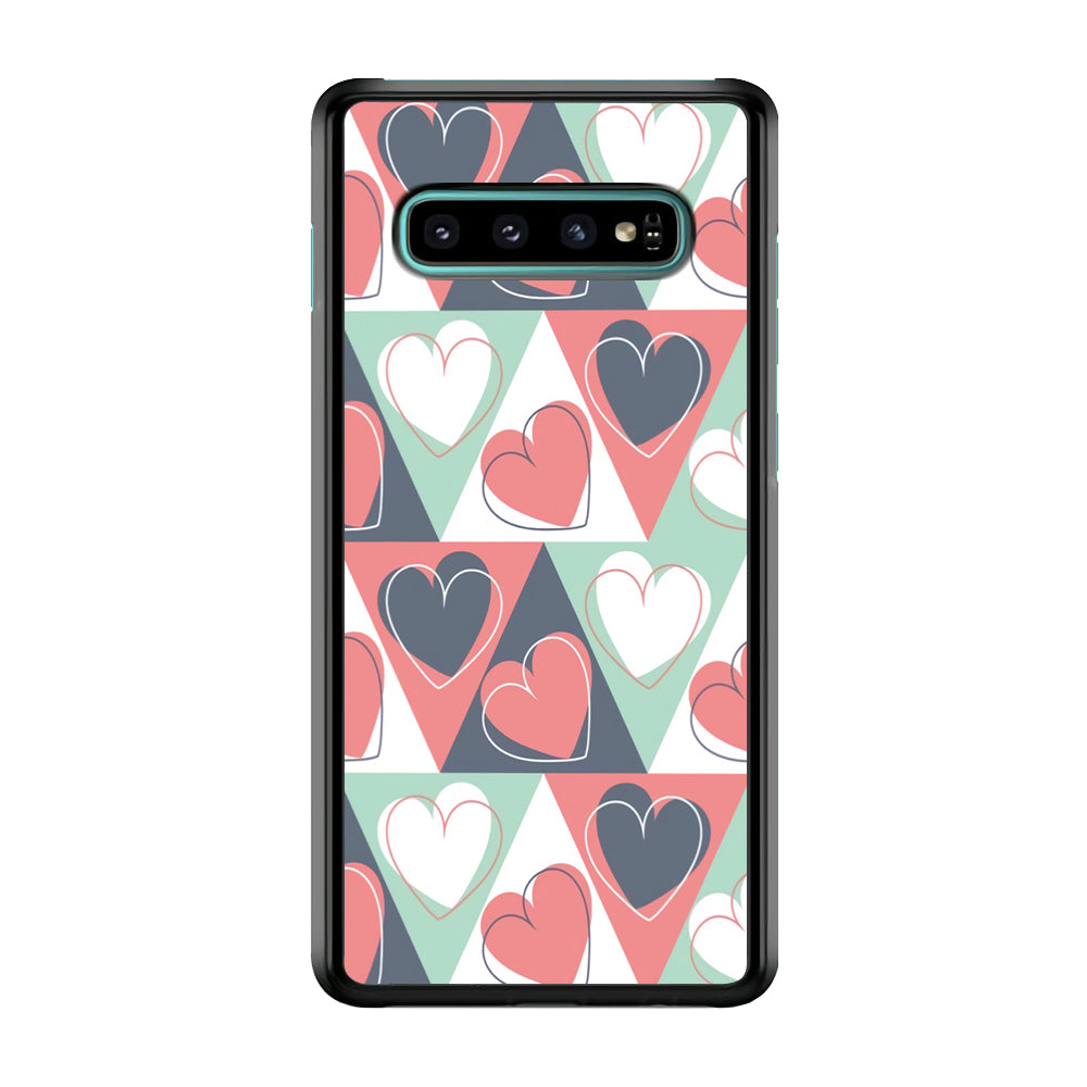 Love Triangle Doodle Samsung Galaxy S10 Plus Case