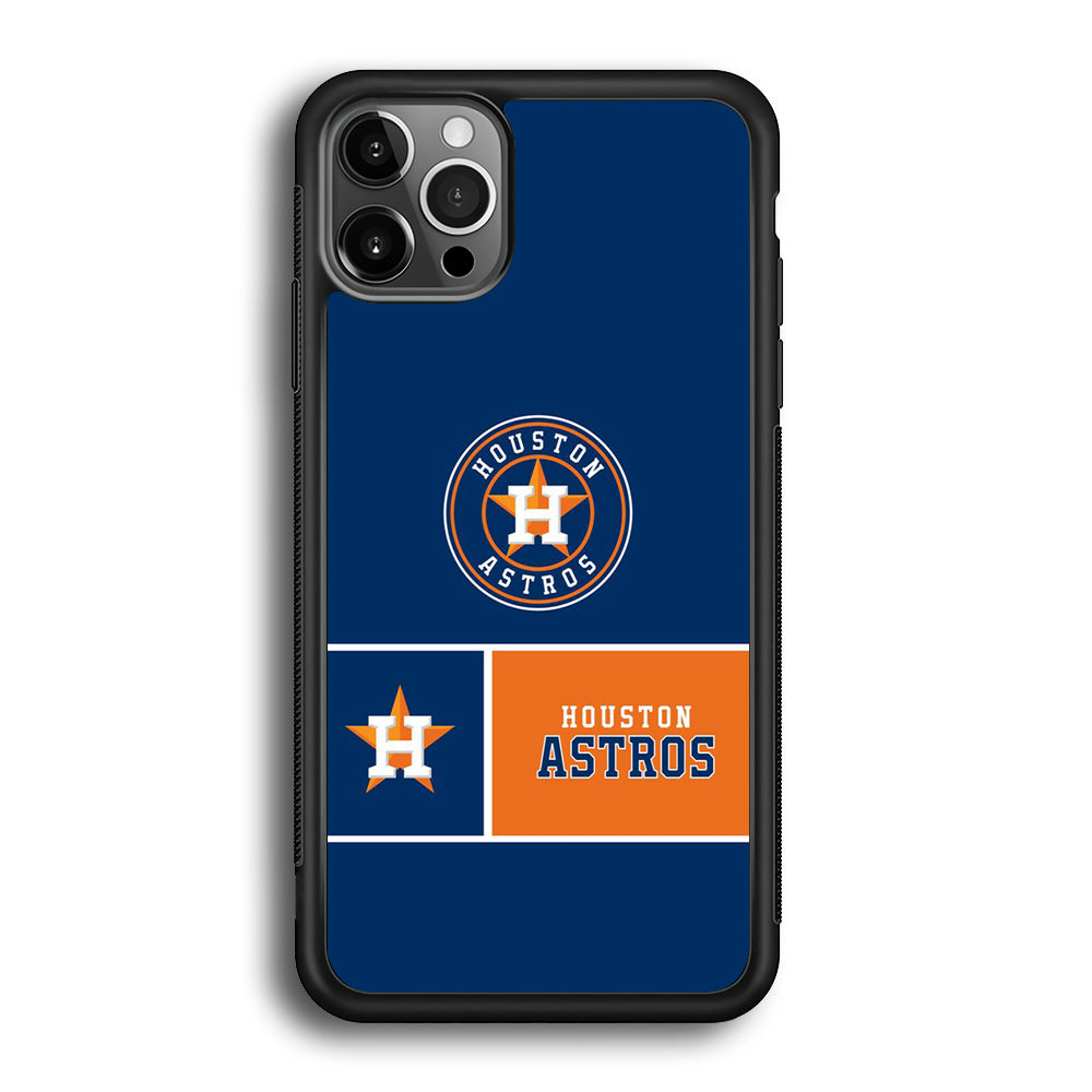 MLB Huston Astros Blue Orange iPhone 12 Pro Max Case