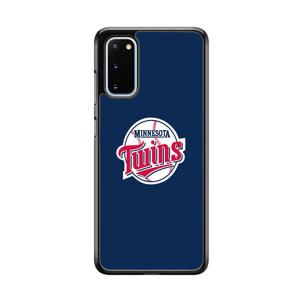MLB  Minnesota Twins Logo Blue Samsung Galaxy S20 Case