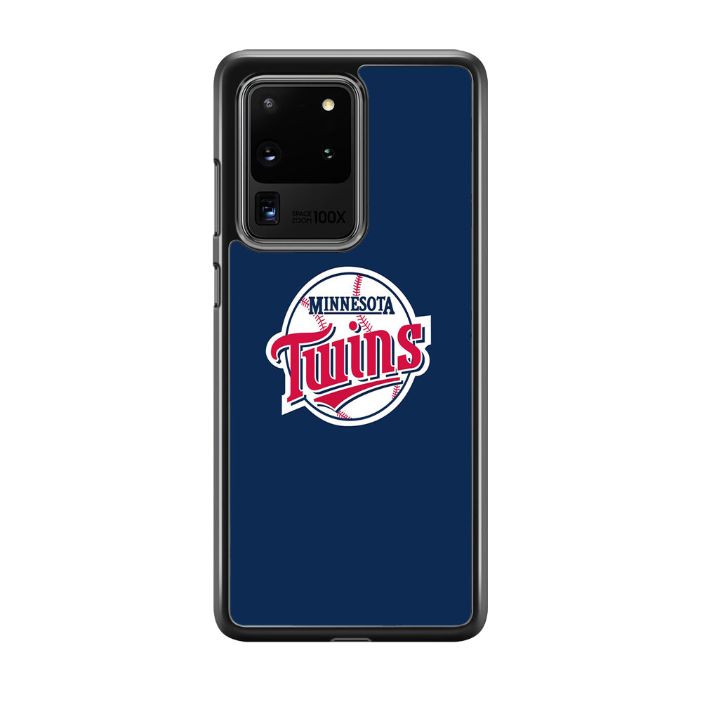 MLB  Minnesota Twins Logo Blue Samsung Galaxy S20 Ultra Case