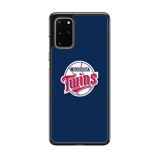 MLB  Minnesota Twins Logo Blue Samsung Galaxy S20 Plus Case