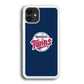 MLB  Minnesota Twins Logo Blue iPhone 12 Case