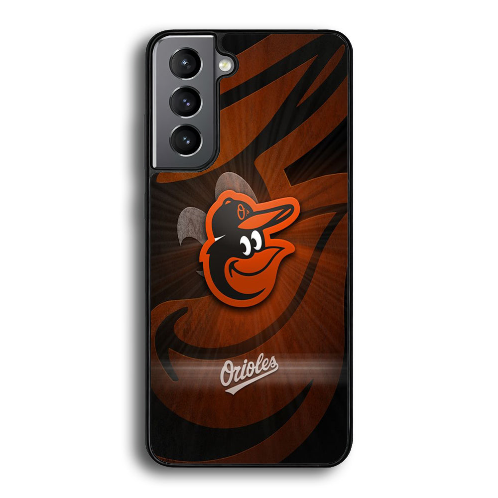 MLB Orioles Baltimore Logo Samsung Galaxy S21 Case - Ezzystore