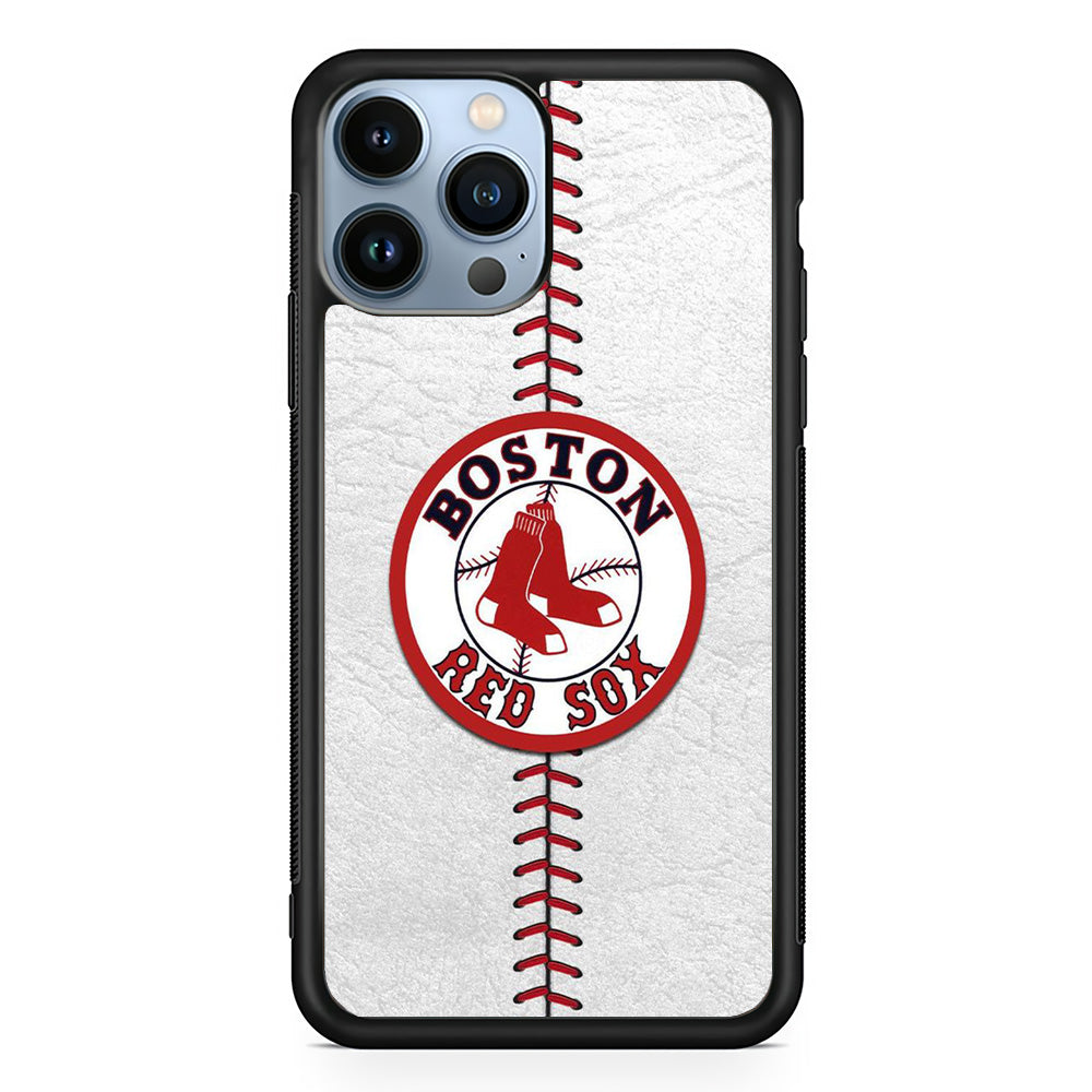 MLB Boston Red Sox Ball Skin iPhone 13 Pro Max Case