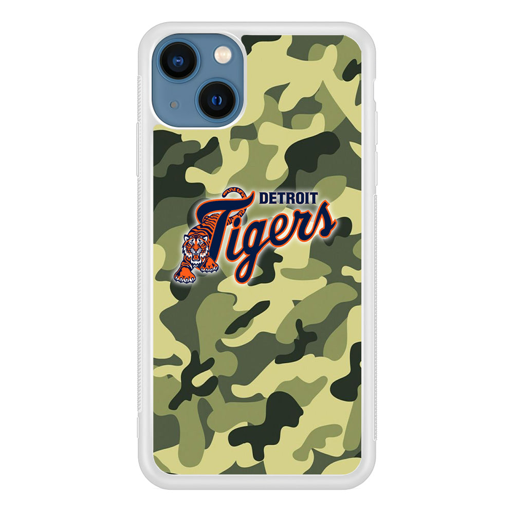 MLB Detroit Tigers Camo Green iPhone 13 Case
