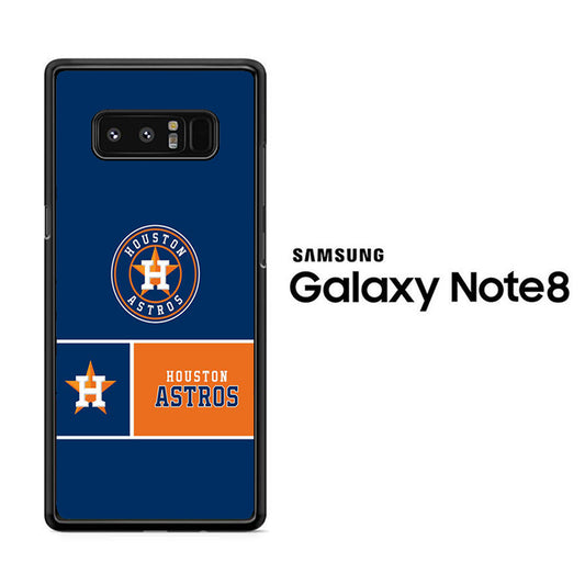 MLB Huston Astros Blue Orange Samsung Galaxy Note 8 Case