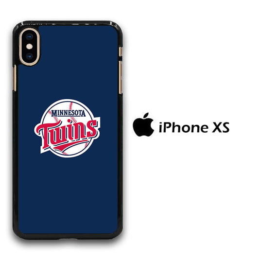 MLB  Minnesota Twins Logo Blue iPhone Xs Case