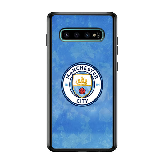 Manchester City Blue Abstract Samsung Galaxy S10 Case
