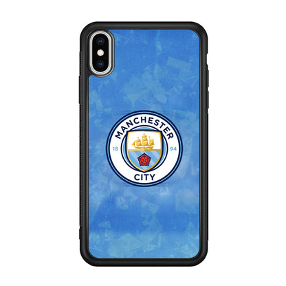Manchester City Blue Abstract iPhone X Case