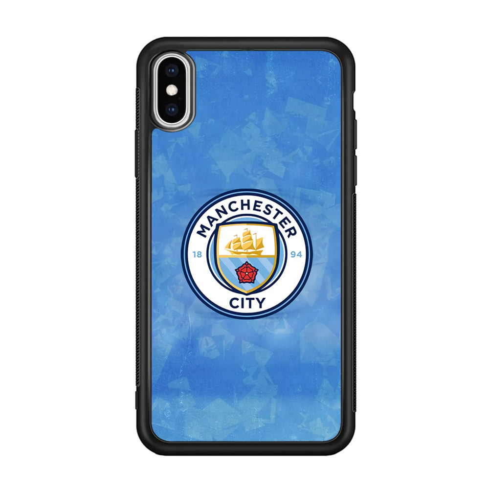 Manchester City Blue Abstract iPhone Xs Max Case