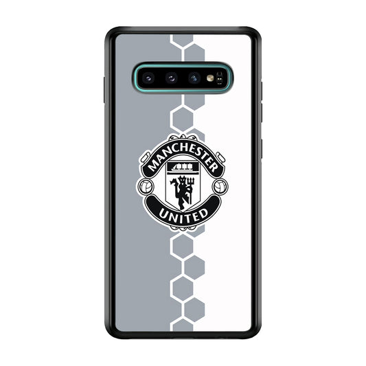 Manchester United Hexagon Pattern Samsung Galaxy S10 Plus Case