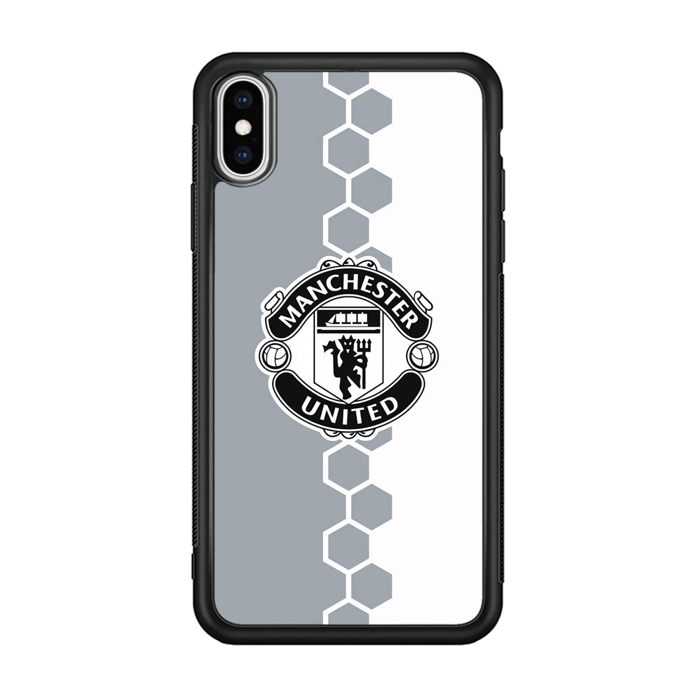 Manchester United Hexagon Pattern iPhone Xs Max Case