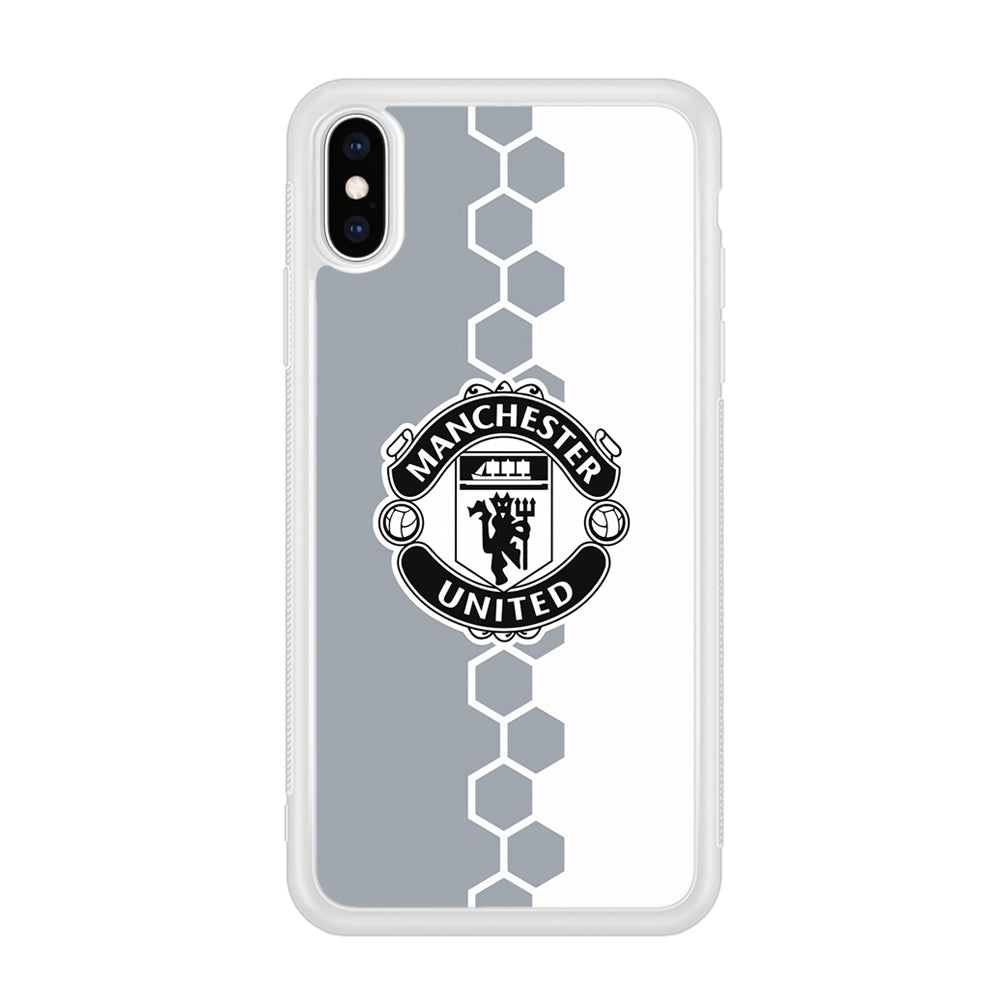 Manchester United Hexagon Pattern iPhone Xs Max Case