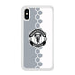 Manchester United Hexagon Pattern iPhone X Case
