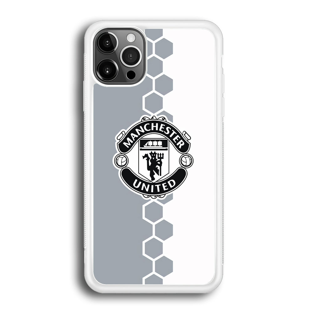 Manchester United Hexagon Pattern iPhone 12 Pro Max Case