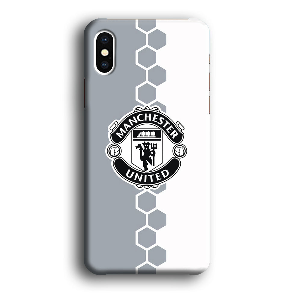 Manchester United Hexagon Pattern iPhone Xs Max Case