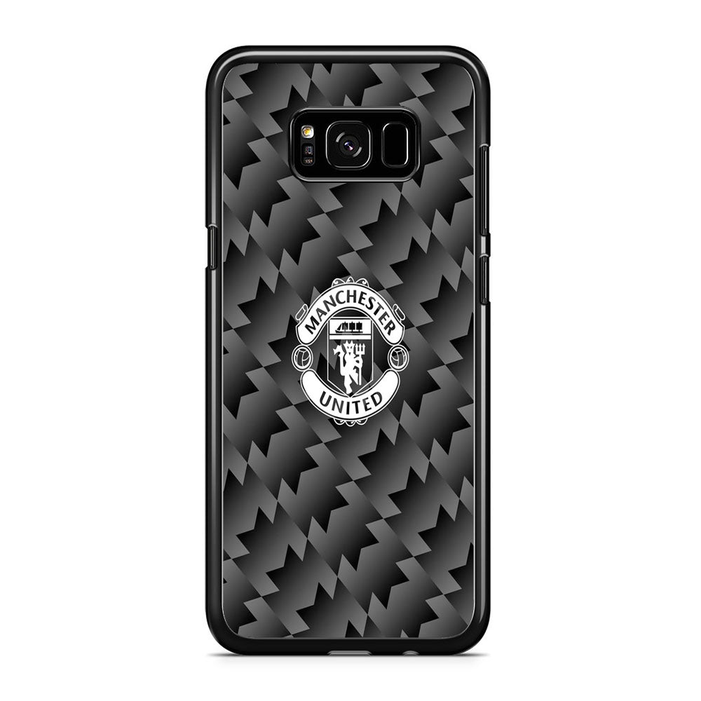 Manchester United Black Carbon Logo Samsung Galaxy S8 Plus Case