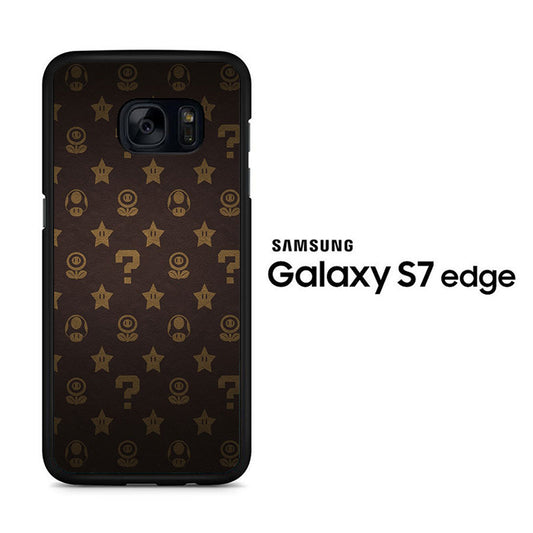 Mario Mushroom Plant And Star Samsung Galaxy S7 Edge Case