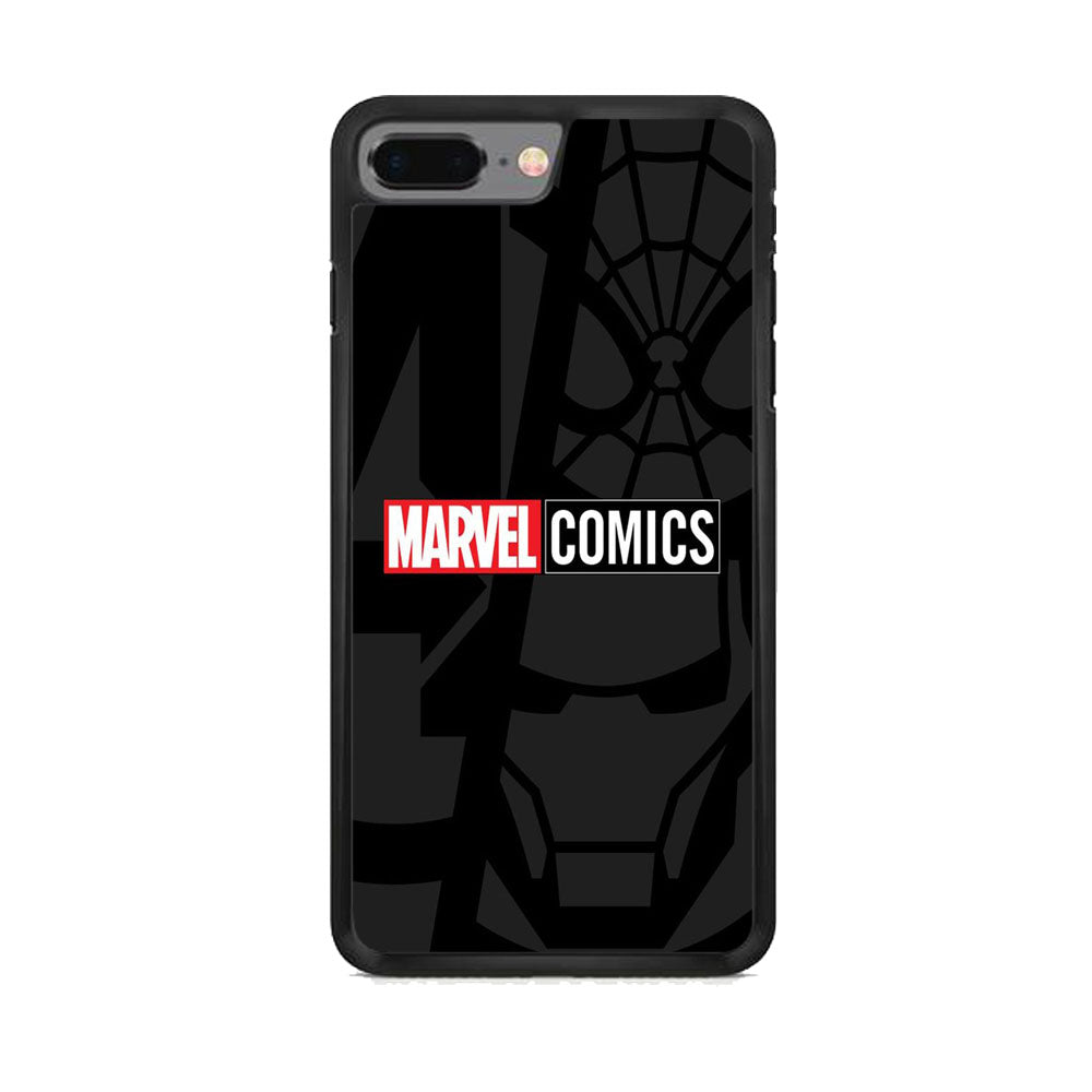 Marvel Comics Logo Grey Wallpaper iPhone 7 Plus Case