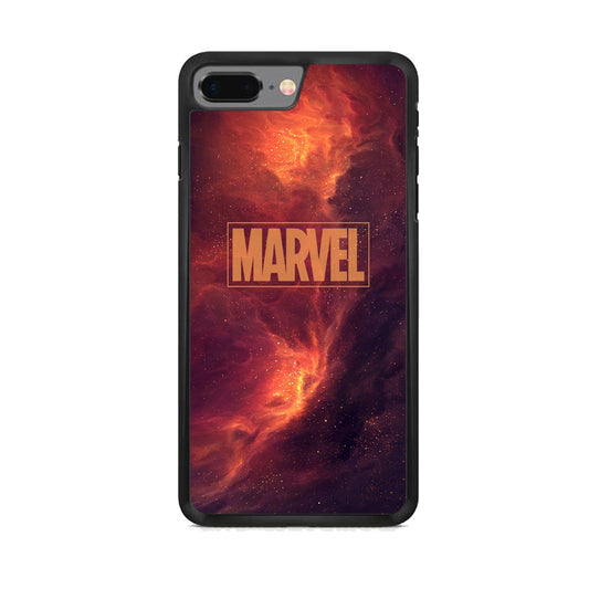 Marvel Logo Sunset Nebula Galaxy iPhone 8 Plus Case