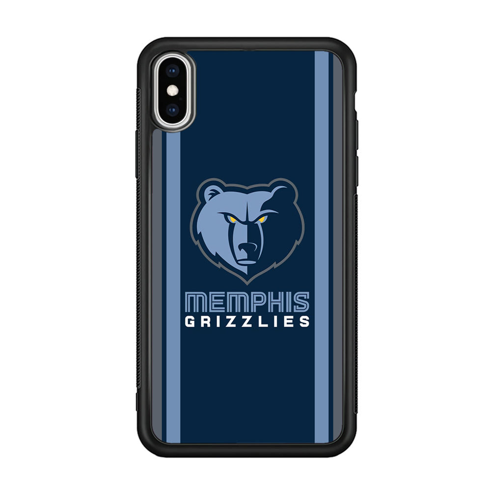 Memphis Grizzlies Stripe iPhone Xs Max Case